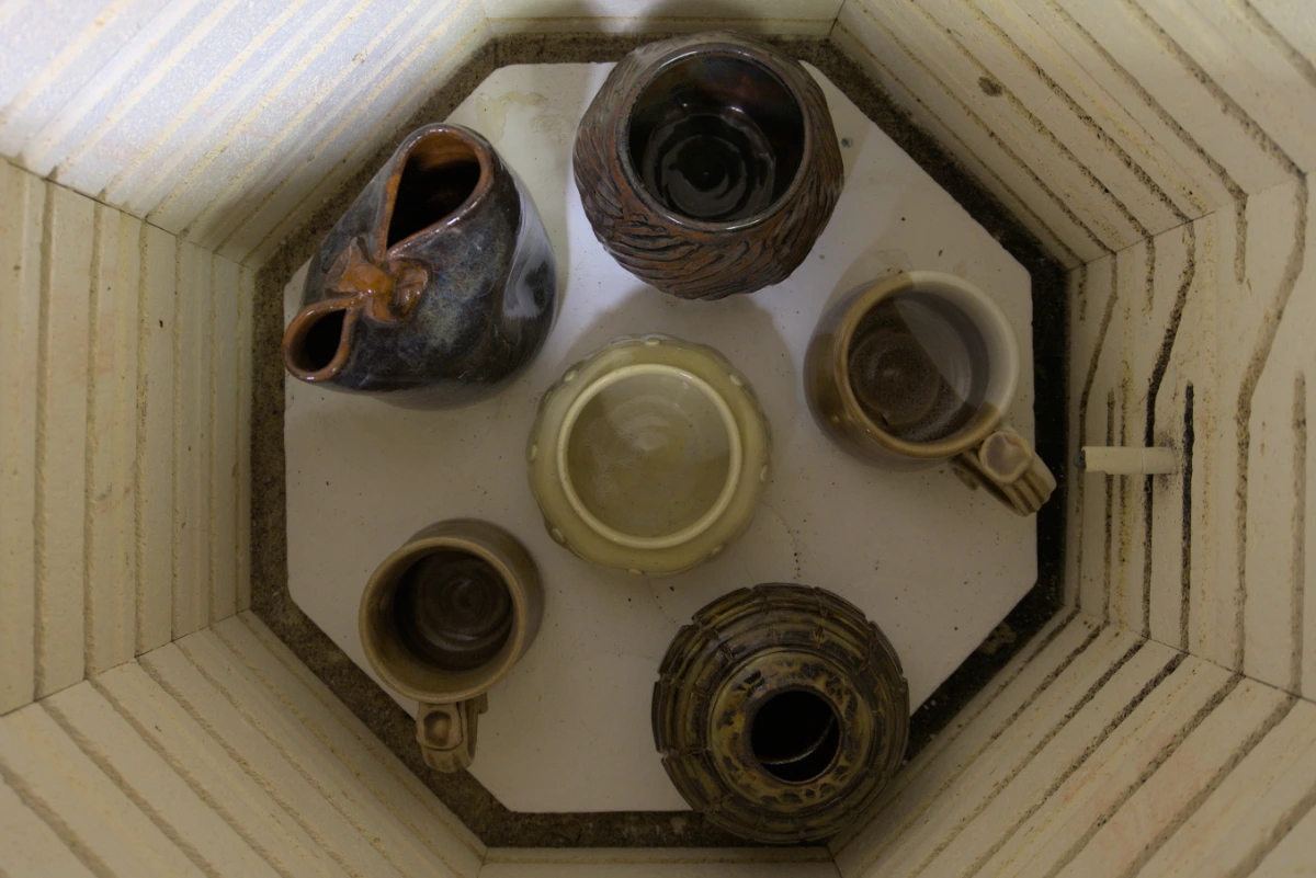 Pottery in the kiln